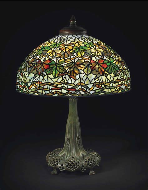 tiffany maple leaf lamp replica|TIFFANY STUDIOS , A 'MAPLE LEAF' TABLE LAMP, CIRCA .